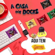 Chocolate Amargo Mini Talento Preto Amêndoas 25g C/15un - Garoto - imagem 1