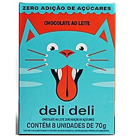 Chocolate ao Leite Zero Açúcar 70g – Delicioso e Sem Culpa! - imagem 1