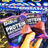 Belive Protein Brownie Double Chocolate Com 5G De Proteínas Sem Glúten Sem Lactose 40G - imagem 3