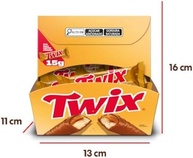 Chocolate Twix Original - Caixa com 30 unidades de 15g - imagem 1