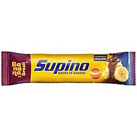 Banana Brasil Barra De Frutas Supino Original Banana Com Chocolate Ao Leite Com 20 Unidades De 24 G - imagem 2