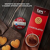 Cápsula 3 Corações Chocolatto TRES: Sabor Intenso (10un) - imagem 1
