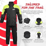 HWK Roupa de Chuva Moto 2 Peças Impermeável Hi-Vis (Unissex) - imagem 5