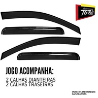 Calha de Chuva Inteiriça Fiat Argo 2017+ 4 Portas TG POLI Fumê - Proteção e Estilo - imagem 5
