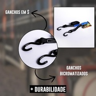 Kit 2 Cintas de Amarração com Catraca 800kg 3M - Segurança e Firmeza para Sua Carga! - imagem 3