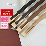 Cintos Femininos Lovito: Estilo Geométrico e Moderno - imagem 1