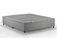Box Baú Premium Casal em Linho Cinza com Abertura Pneumática - Sono Design - imagem 1