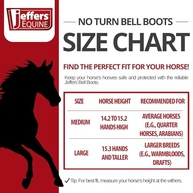 Jeffers Botas Equinas "No Turn" Cinza Média: Proteção e Conforto para Seu Cavalo - imagem 3