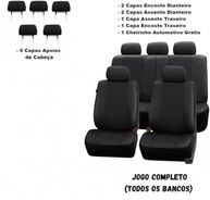Jogo de Capas em Couro Courvin para Ford Ka Hatch (1997-2022) - Proteção Cinza Completa - imagem 3