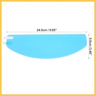 Película Antichuva Universal para Capacete de Moto 24,5x8,8cm - Visão Clara e Segura - imagem 3
