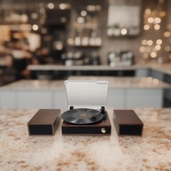 Vitrola Retrô Bluetooth Toca Discos Vinil Antigos - Som Clássico com Tecnologia Moderna - imagem 3