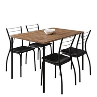 Conjunto Sala de Jantar 4 Cadeiras Valência Carraro Freijó - Design Clássico e Resistente - imagem 4