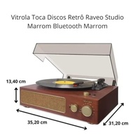 Vitrola Raveo Studio Maple: Som Clássico com Tecnologia Bluetooth e USB - imagem 3