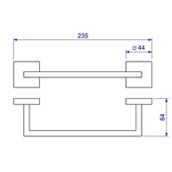 Porta Toalha Barra Clean Cromado Deca 2040.C.020.CLN - Design Moderno e Durabilidade - imagem 2