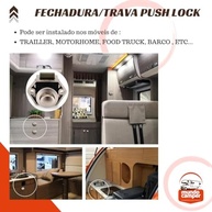 Fechadura Trava Push Lock Click: Segurança e Estilo para seu Motorhome, Barco ou Móveis! - imagem 3