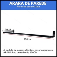 Kit 2 Cabideiros Reforçados para Closet | Aço 1020 com 50kg de Capacidade - imagem 5