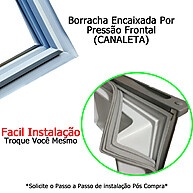 Borracha Porta Geladeira Brastemp BRM39E 59x45 e 59x113 cm - imagem 1