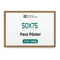 Moldura 50x75 cm com Proteção PETG para Artes, Posters e Decoração Moderna - imagem 2