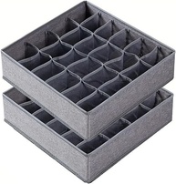 Kit 2 Organizadores Colmeia para Peças Íntimas 32x32x10 cm - TNT Ecológico BRIWAX - imagem 1