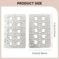 Molde para Cortar Olhos de Boneca 3,5 cm - Estêncil Profissional em Metal com Design Preciso - imagem 4