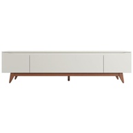 Rack Flynt 219 cm – Design Natural com Detalhes Off White Fosco - imagem 1