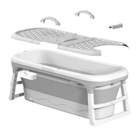 Banheira Ofurô Dobrável Portátil Cinza 117 cm com Suporte - Relaxamento Total em Qualquer Lugar - imagem 5