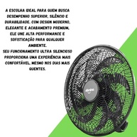 Ventilador Dominus Eco Oscilante 60 cm de Parede Bivolt com Duplo Rolamento e Design Moderno - imagem 4