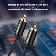 Cabo Coaxial RCA Áudio/Vídeo Digital SPDIF 1,5m Vention - Conexão Premium - imagem 4