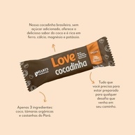 Hart's Natural Barra Love Cocadinha 25g, 100% Natural, Coco Ralado, Tâmaras e Castanha do Pará, Vegana, Sem Glúten, Sem Açúcar, Snack Saudável com Sabor de Cocada (24 unidades) - imagem 2
