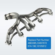 Kit Coletor Escape Aço Inox JDMSPEED para Jeep Grand Cherokee Wrangler 4.0L (1991-1999) - Substituição OE 33007072, 4883385 - imagem 5