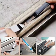 Kit 2 Escovas de Limpeza Multiuso com Pá Coletora - Ideal para Frestas, Teclados e Janelas - imagem 4