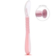 Colher Flexível em Silicone Rosa - Segura, Macia e Ideal para Bebês - imagem 3