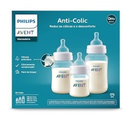 Kit Triplo Mamadeira Anti-Cólica Philips Avent 125ml + 260ml + 330ml - Conforto e Segurança para o Bebê - imagem 2