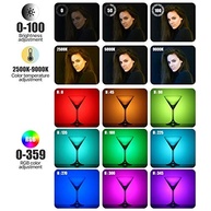 Luz de Vídeo ULANZI VL49 RGB: Iluminação LED 360° Colorida e Portátil para Criadores - imagem 4