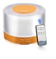 Difusor de Aromas Ultra-Sônico 500ml com LED Colorido e Controle Remoto - Madera Clara - imagem 4
