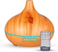 Difusor de Aromas Grande 500ml com LED Colorido, Timer e Controle Remoto - Ideal para Ambientes Relaxantes - imagem 1