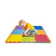 Kit Tatame EVA Colorido 12 Placas 50x50cm - Segurança e Diversão para Crianças - imagem 3