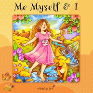 Livro de Colorir "Me Myself & I": Relaxamento e Autocuidado para Adultos e Adolescentes - imagem 2