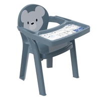 Poltrona Cadeirinha Infantil Portátil Plasutil com Bandeja para Colorir - Azul - imagem 2