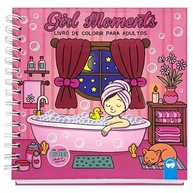 Cuties Edição Especial de Luxo: Girl Moments - Livro de Colorir para Adultos com Capa Dura e Acetato Protetor - imagem 2