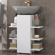 Gabinete Armário de Banheiro para Pia de Coluna Multimóveis Mp5026 Branco – Organize com Estilo e Funcionalidade - imagem 3