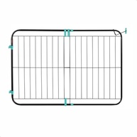 Portão Expansivo Preto 70cm a 115cm para Pets - Segurança e Liberdade com Design Moderno - imagem 4