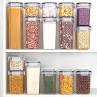 Kit 15 Potes Herméticos com Tampa - Organize sua Cozinha com Estilo e Praticidade - imagem 3