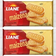 Biscoito Maizena Sem Lacotse Zero Gorduras Trans Liane 330g - Kit Com 2 Unidades - imagem 2