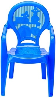 Cadeira Monobloco Infantil Catty Estampada com Braços - Tramontina Azul - imagem 4