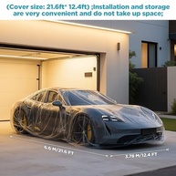 Molain: Pacote com 4 Capas de Carro Descartáveis Transparentes - Proteção Universal à Prova d'Água - imagem 3