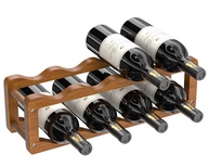 Rack de Vinho em Madeira com 2 Níveis - Organizador Elegante e Espaçoso para Garrafas - imagem 1