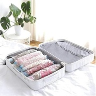 Kit 3 Sacos a Vácuo Impermeável 80x100cm com Bomba - Organize e Compacte Roupas, Cobertores e Mala de Viagem - imagem 3