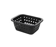 Conjunto com 4 Cestos Plástico Organizador Pequeno 1,4L - Cor Preta | Linha Log - imagem 5
