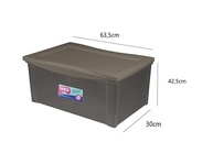 Caixa Organizadora Plástica 65L com Tampa Click - Modelo Camurça da Linha Radical - imagem 3
